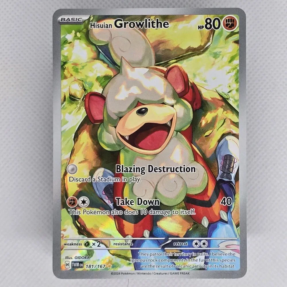 Hisuian Growlithe #181 Twilight Masquerade Pokemon